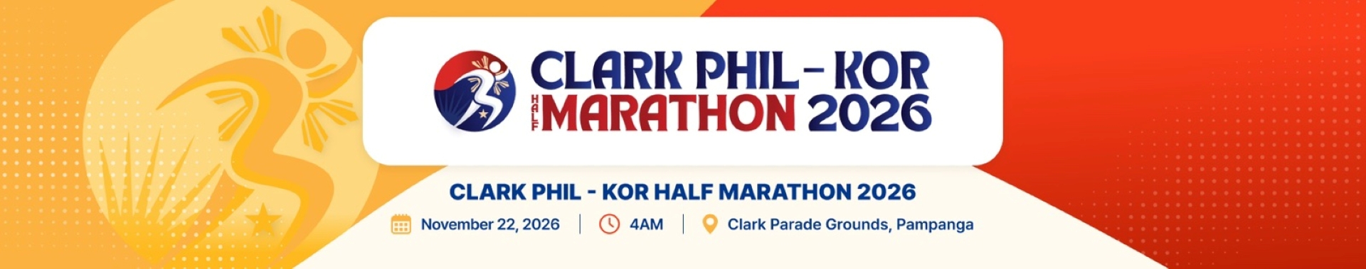Clark Phil-Kor Half Marathon 2026 event banner
