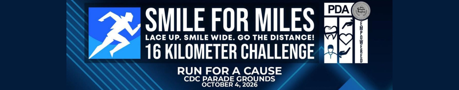 Smile for Miles: 16 Kilometer Challenge 2026 event banner