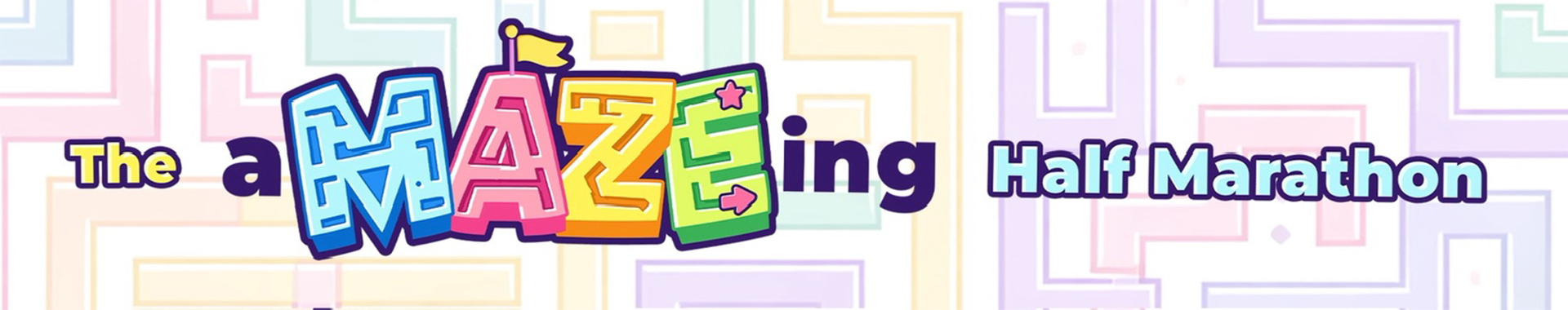 The aMAZEing Half Marathon 2026 event banner